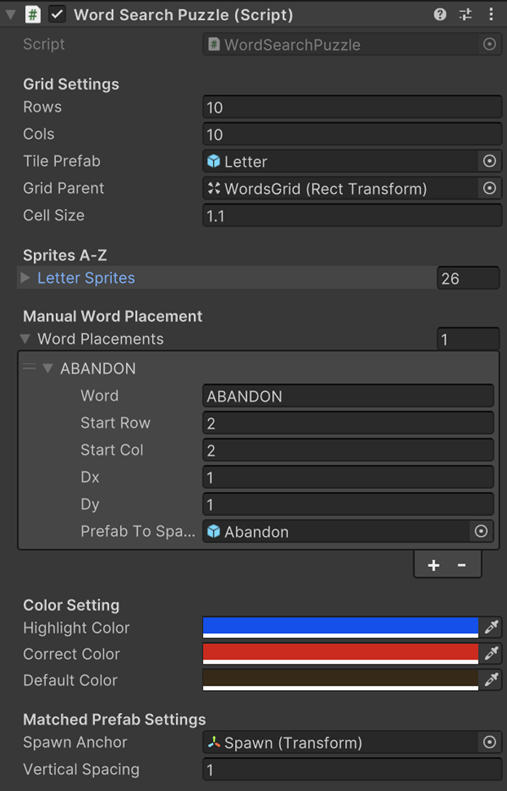 Main Puzzle Interface